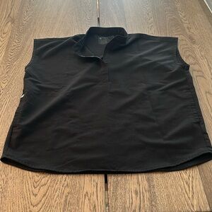 Women's figs oversized Rafaela scrub top Medium black